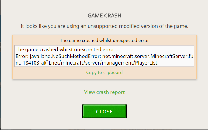 Minecraft Forge Crashing 1 8 9 Support Bug Reports